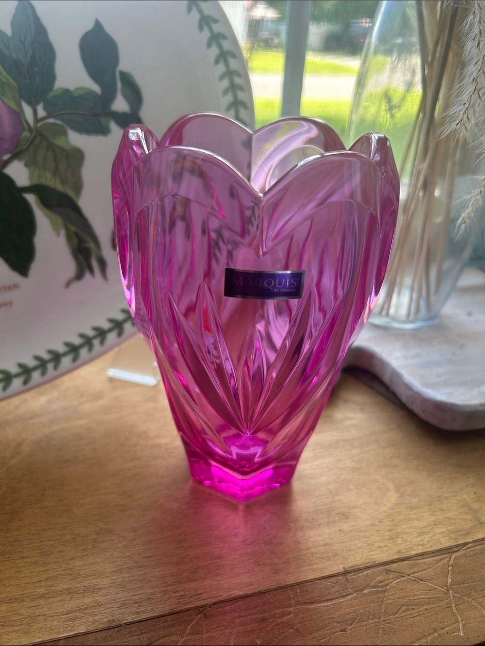 Marquis sweet memories Pink Crystal Tulip-Shaped Accent Vase